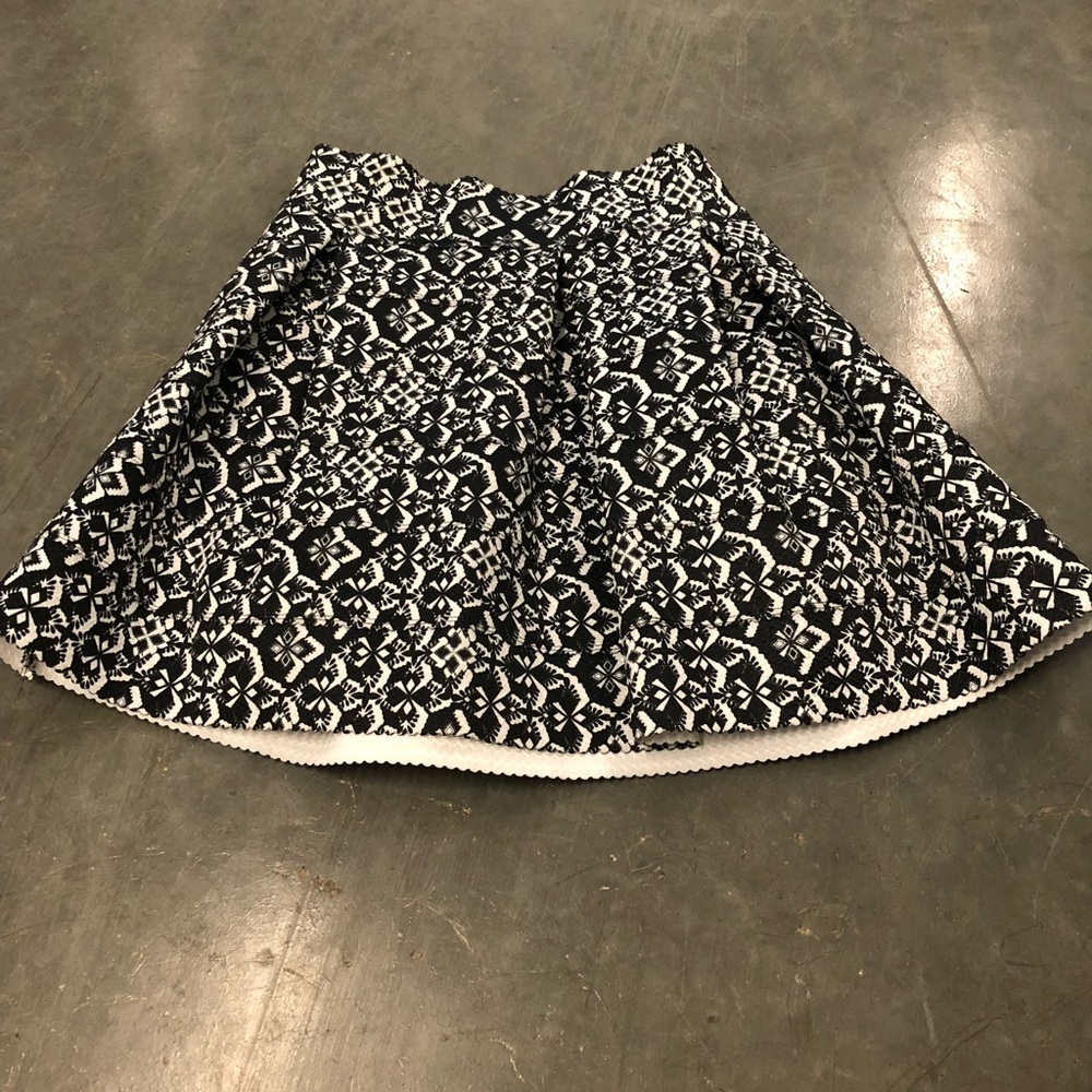 High waisted flare skirt